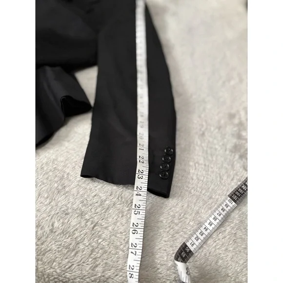 Loro Piana Italy Saks Fifth Ave Wool Blazer Sport Coat Mens 44R‎ Black